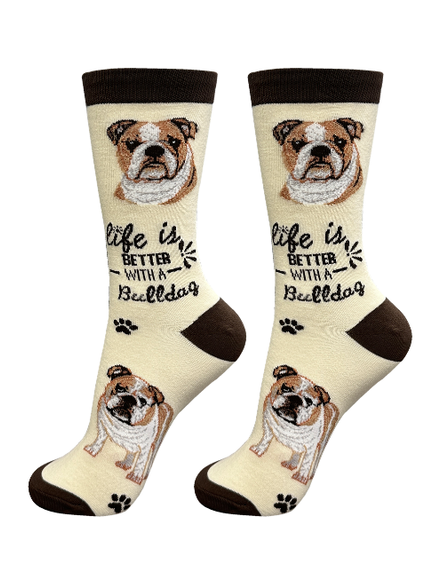 Socks Bulldog Dog 840-8