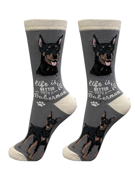 Socks Doberman Dog 840-101