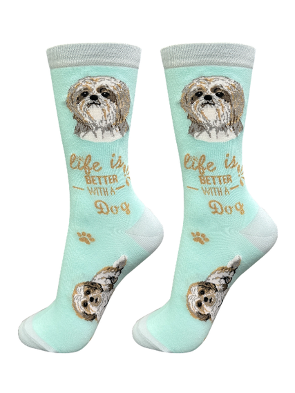 Socks Shih Tzu Tan Dog 840-87