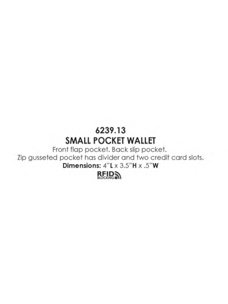 Wallet Small Flap Pocket Card Holder Forest Multi Leather RFID Blocking 6239 (Copy)
