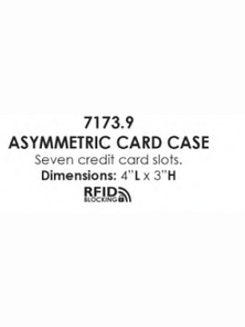 Card Holder Asymmetric Forest Multi Leather RFID Blocking 7173