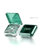 Pill Dispenser Translucent Green 4 Compartment PILLTRANGREE