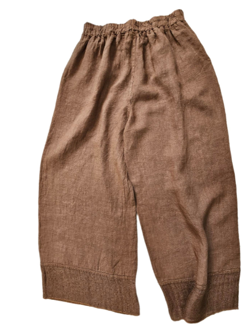 Pants Pecan 2 Pocket Wide Leg Women's One Size 139641P