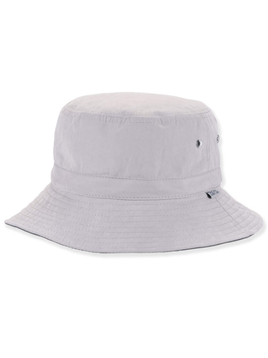 Mens Hats Grey 100% Poly Bucket Brin 2.75 Med/Large HTT1308B