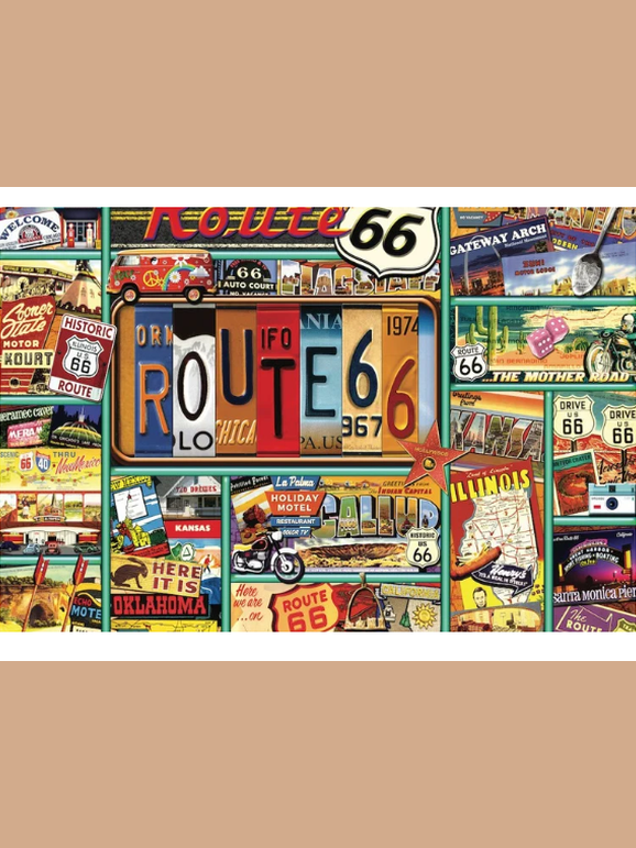 Hart-Puzzle Route 66 1000Pc 24 x 30" Hp223