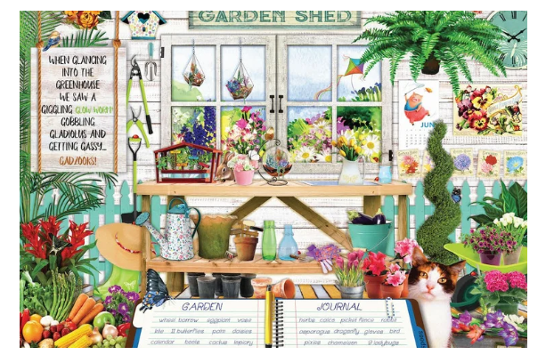 Puzzles Garden Shed 1000pc 24 x 30 inch HPA104