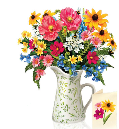 Flower's Boutique Paper Cards Popup Birdhouse Garden 7315 Classic
