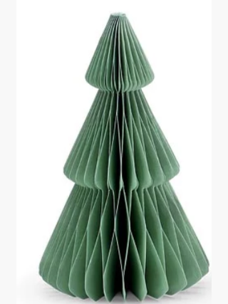 Christmas Ornament Sage Green Folding Paper Tree 4"x 6"9750174