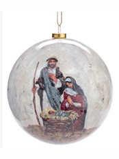 Christmas Ball Divine Impressions Nativity Scene 3 Styles Poly 4" 3138209