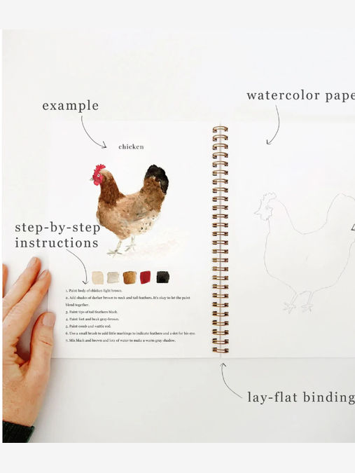 Water Color Work Book Animals ELSWWAP