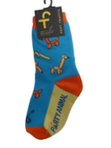 Kid's Socks Two Sizes available Blue Party Animal 6957