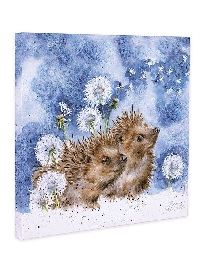 Wrendale Canvas Art OC120 Hedgehogs
