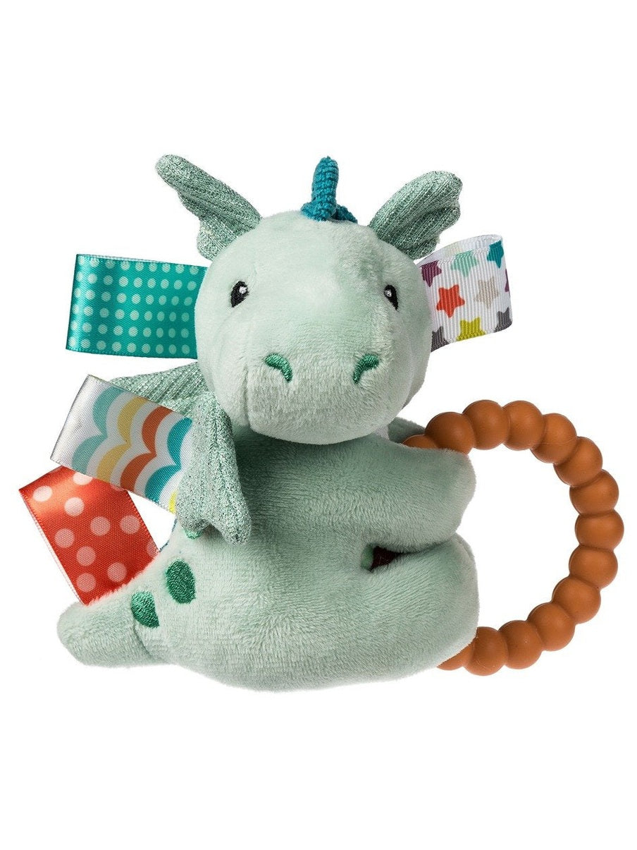 Stuffed Teether Taggies Drax Dragon Rattle 41640