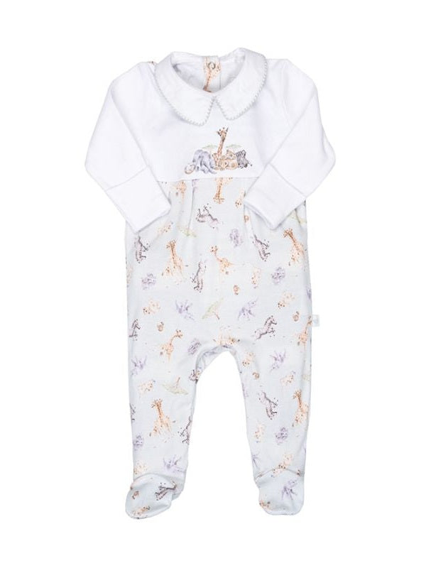 Baby Sleeper Onsie 3-6 M Zoo Animals LTW-BGP010