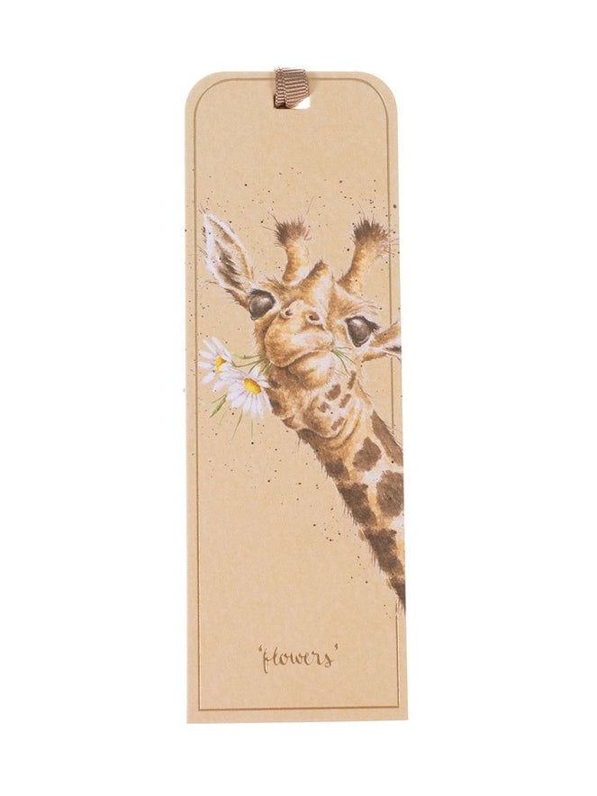 Wrendale Bookmark - Flowers Giraffe - 017