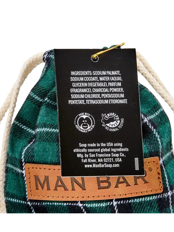 Soap Bag Of Coal Charcoal &Tea Tree Scented4-2oz Bars bOC4904