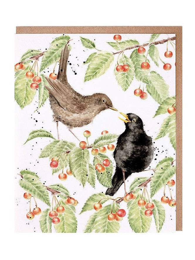 Card Acs209 The Cherry Tree Birds In Tree