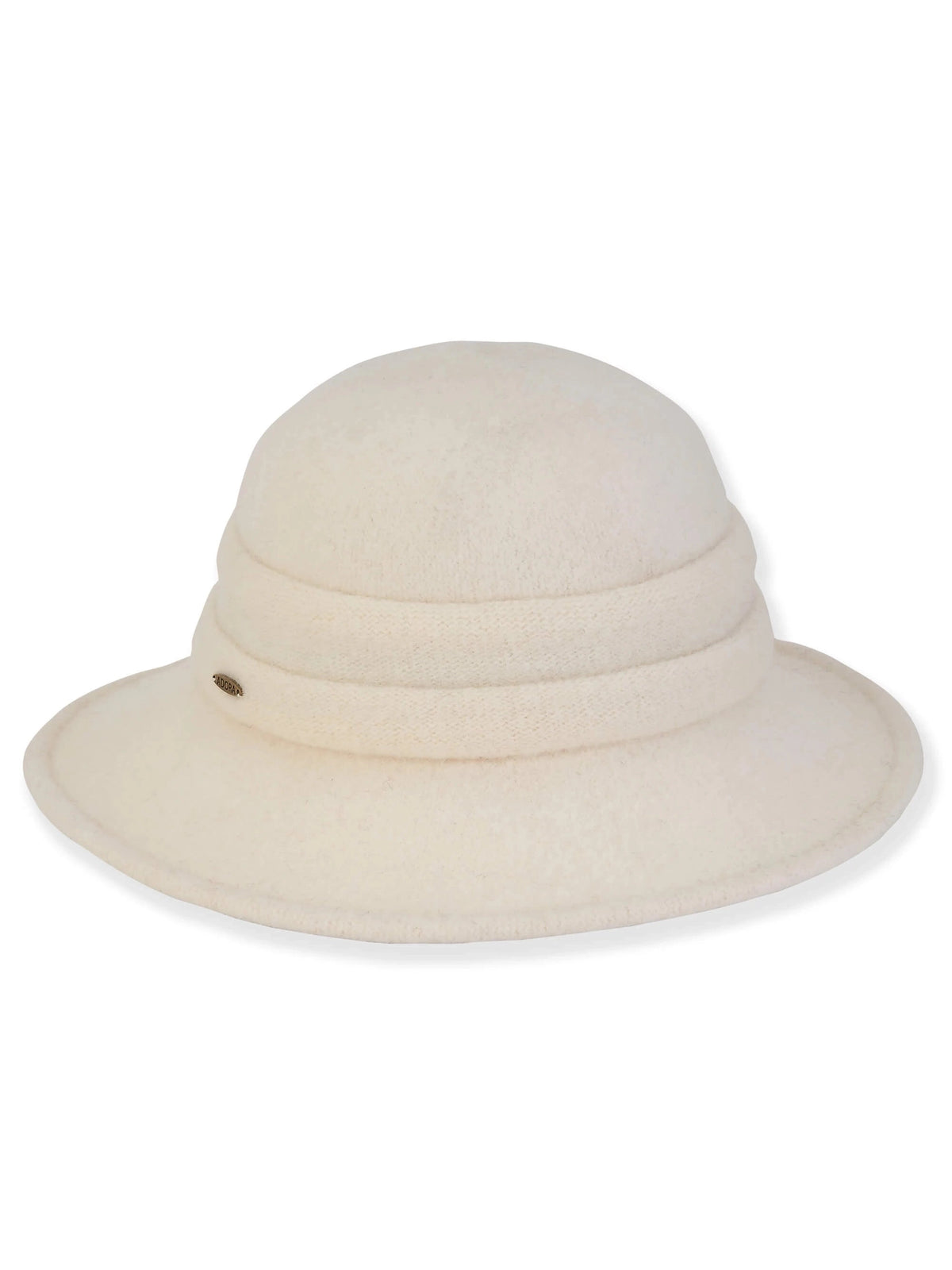 Hat Ivory Soft Wool Floppy 3" Brim Women's-AD1624A