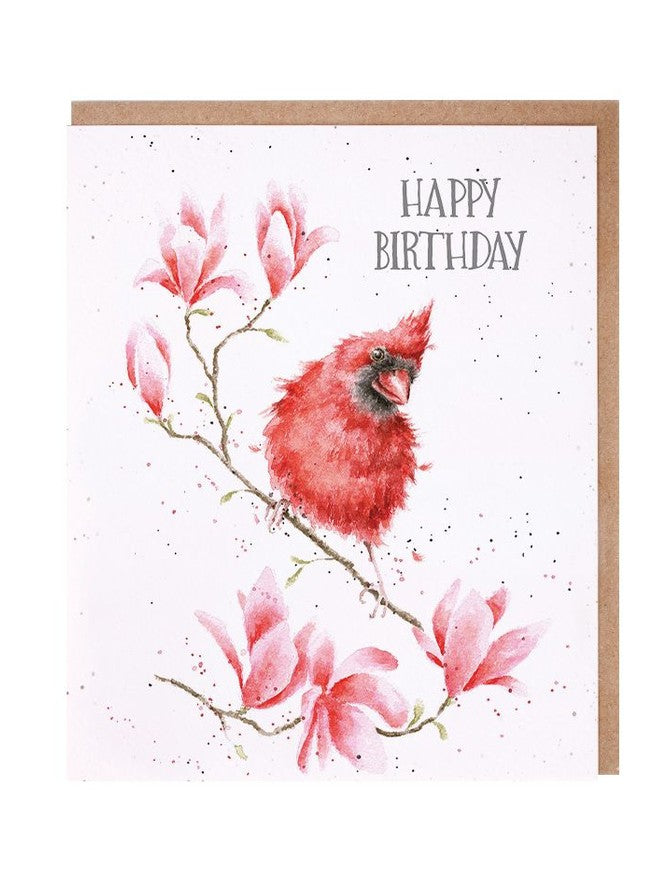 Card Aoc140 Birthday Birdie Cardinal