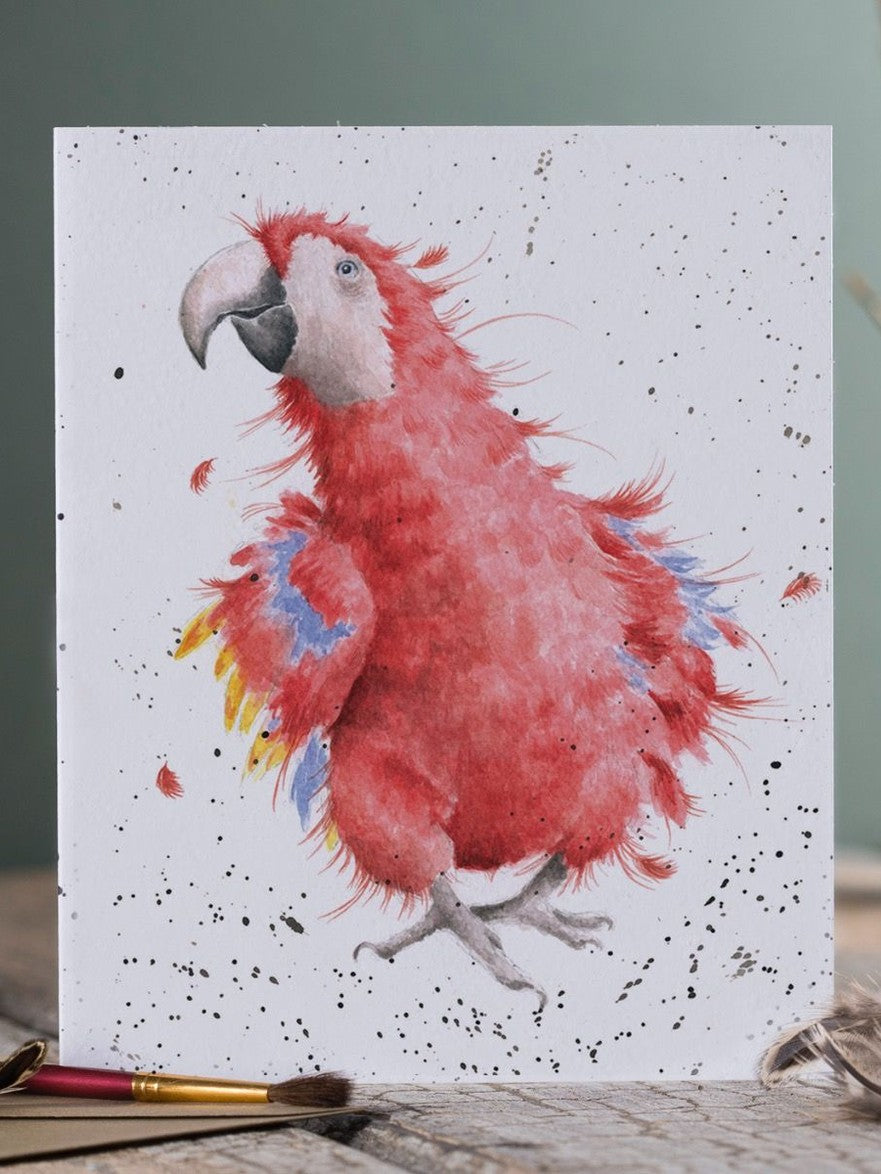 Card Az006 Parrot On Parade Parrot