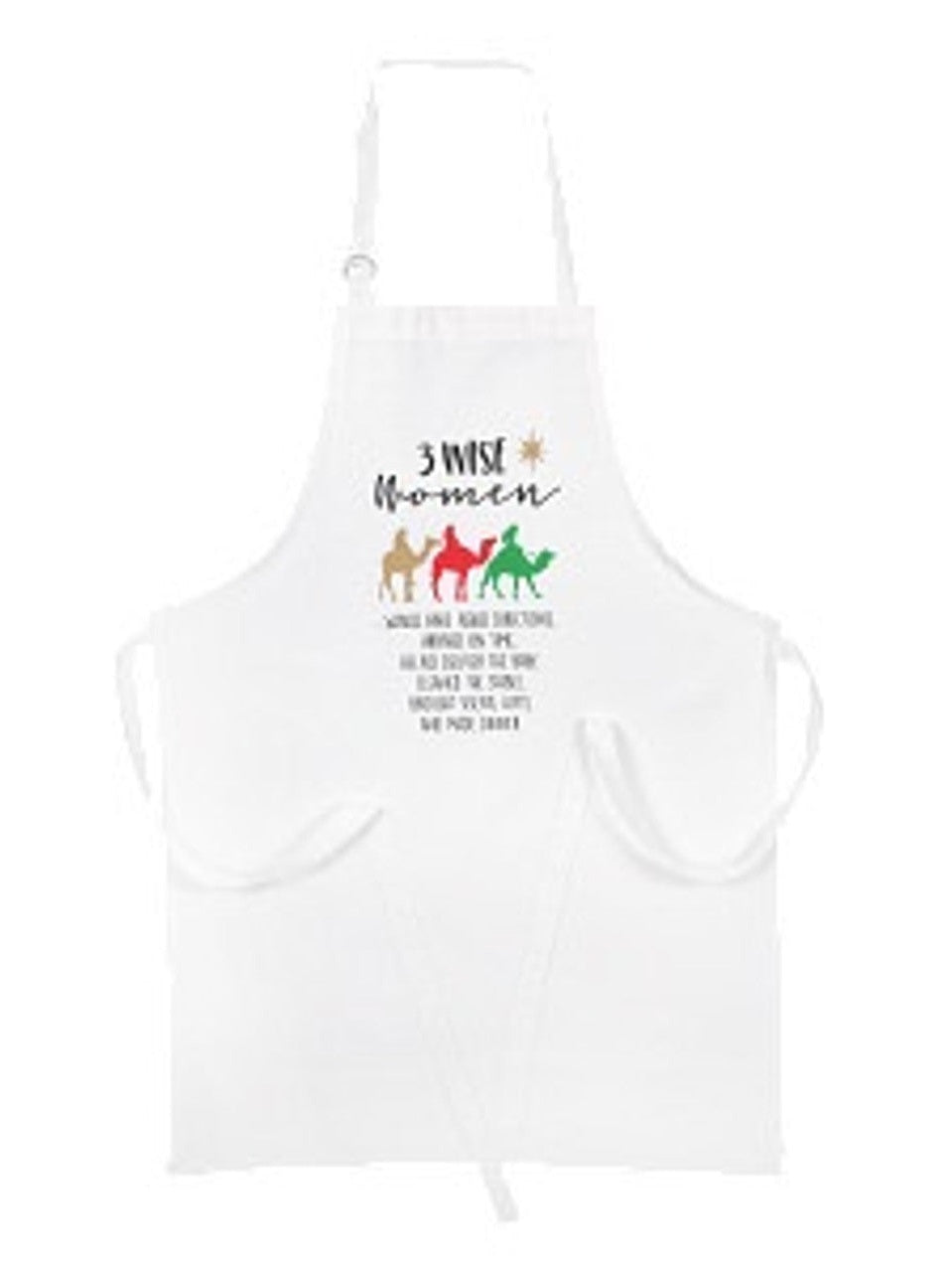 Apron 3 Wise Women Christmas White 6009205