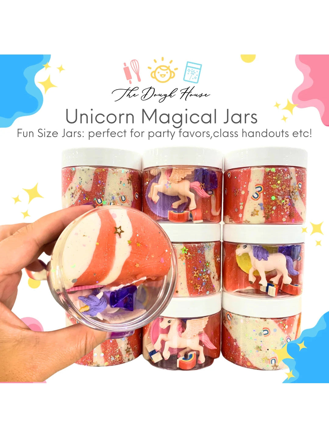 Unicorn Sensory Dough Magical 5oz Jar 87304