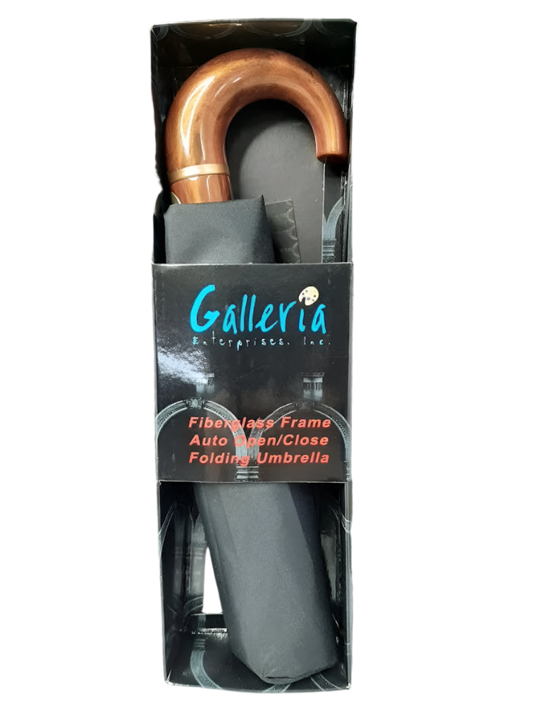 Umbrella - Stick- Black Auto Open/Close -67001