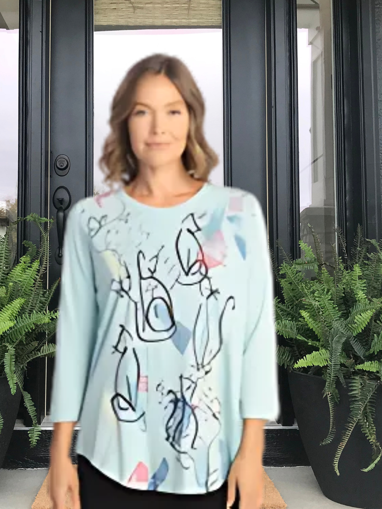 M106-1778 Tiffany Cats Top