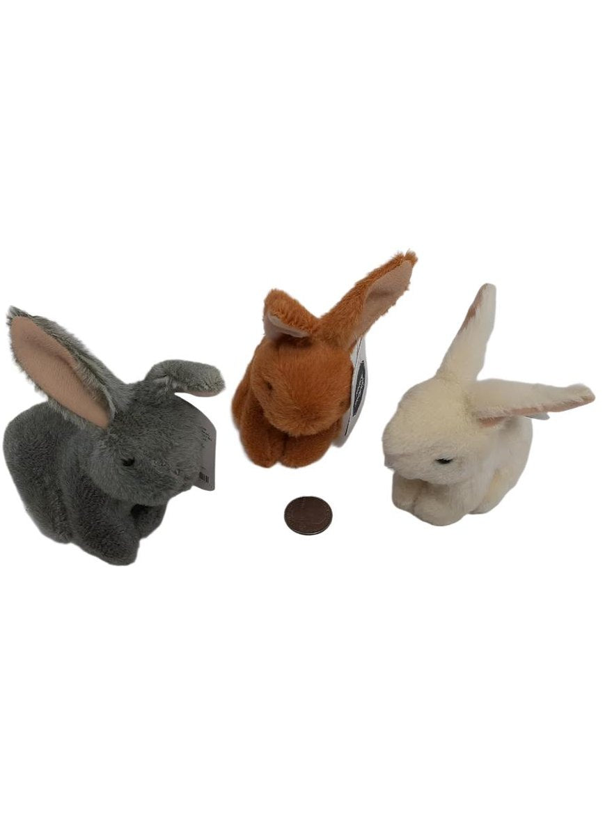 Mary Meyer 67552 Childrens Stuffed Animal Rabbit Grey, White ,Brown