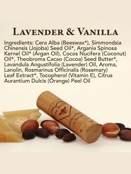 Lip Balm Lavender Vanilla Year Around Wooden Container