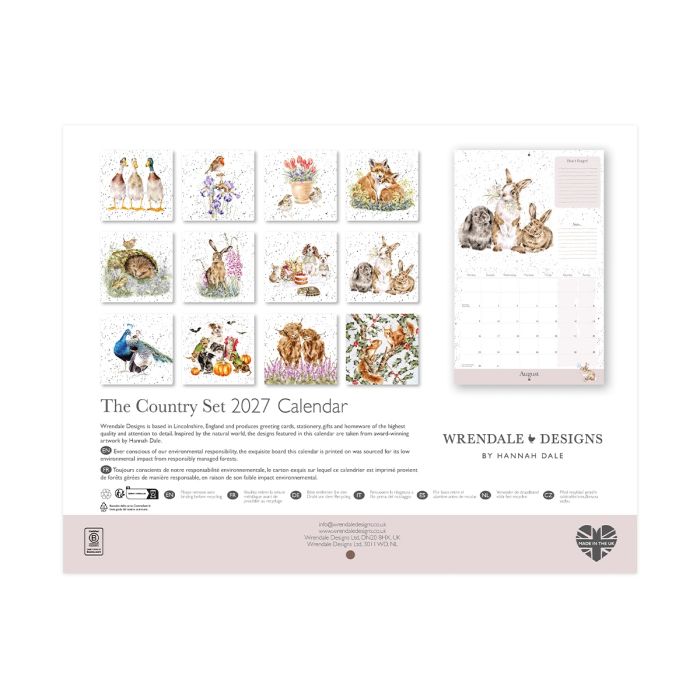 Calendar The Country Landscape Set 2027 Cal072