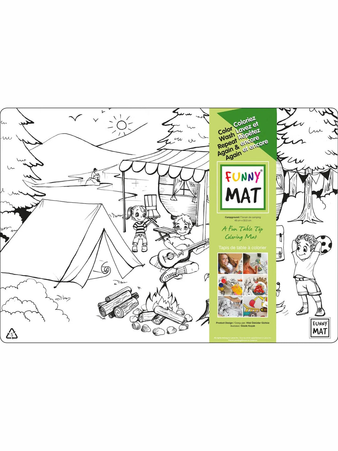 Coloring Mat Children's Camping M0603