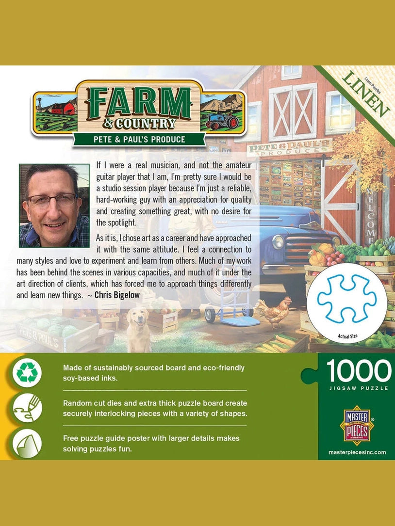 Puzzle 1000 Pc Farm & Country Pete & Pauls Produce 72426