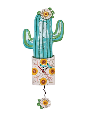 Wall Clock - Desert Bloom Cactus - P1856