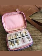 Wellness Keeper Vitamin & Pill Case Black/White Oasis Pb75-Oas