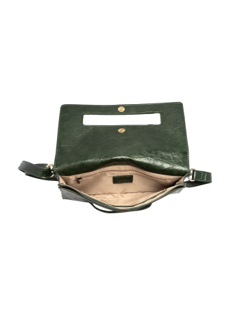 Clutch/Crossbody Caterina Handle Deep Forest Green Women's L8305-23