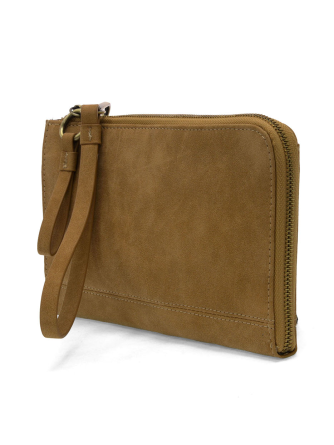 Wristlet/Wallet Faux Suede Wheat Karina Convertible Women's L8244-14