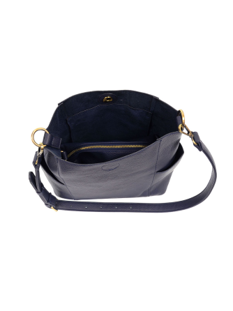 Kayleigh Side Pocket Bucket Bag W Insert Navy L8089-07