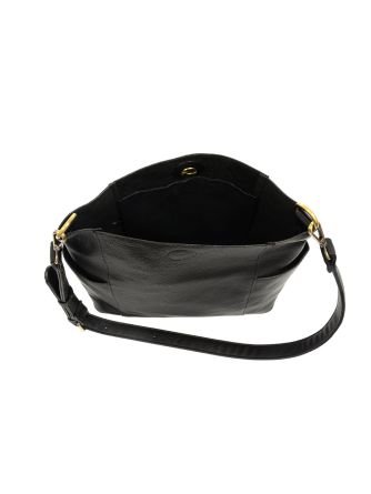 Kayleigh Side Pocket Bucket Bag W Insert Black L8089-00