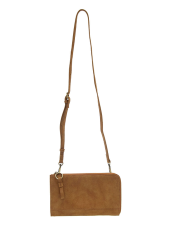 Wristlet/Wallet Faux Suede Toffee Karina Convertible Women's L8244-02