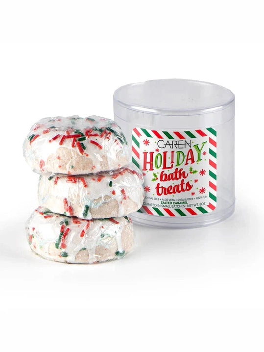 Soap Christmas Bath Treat Salted Carmel 3Pk 