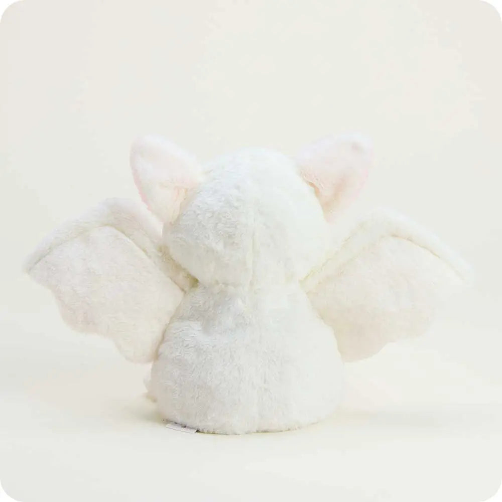Warmies- White /Pink Bat 13" Heatable Stuffed Animals Cp-Bat-W