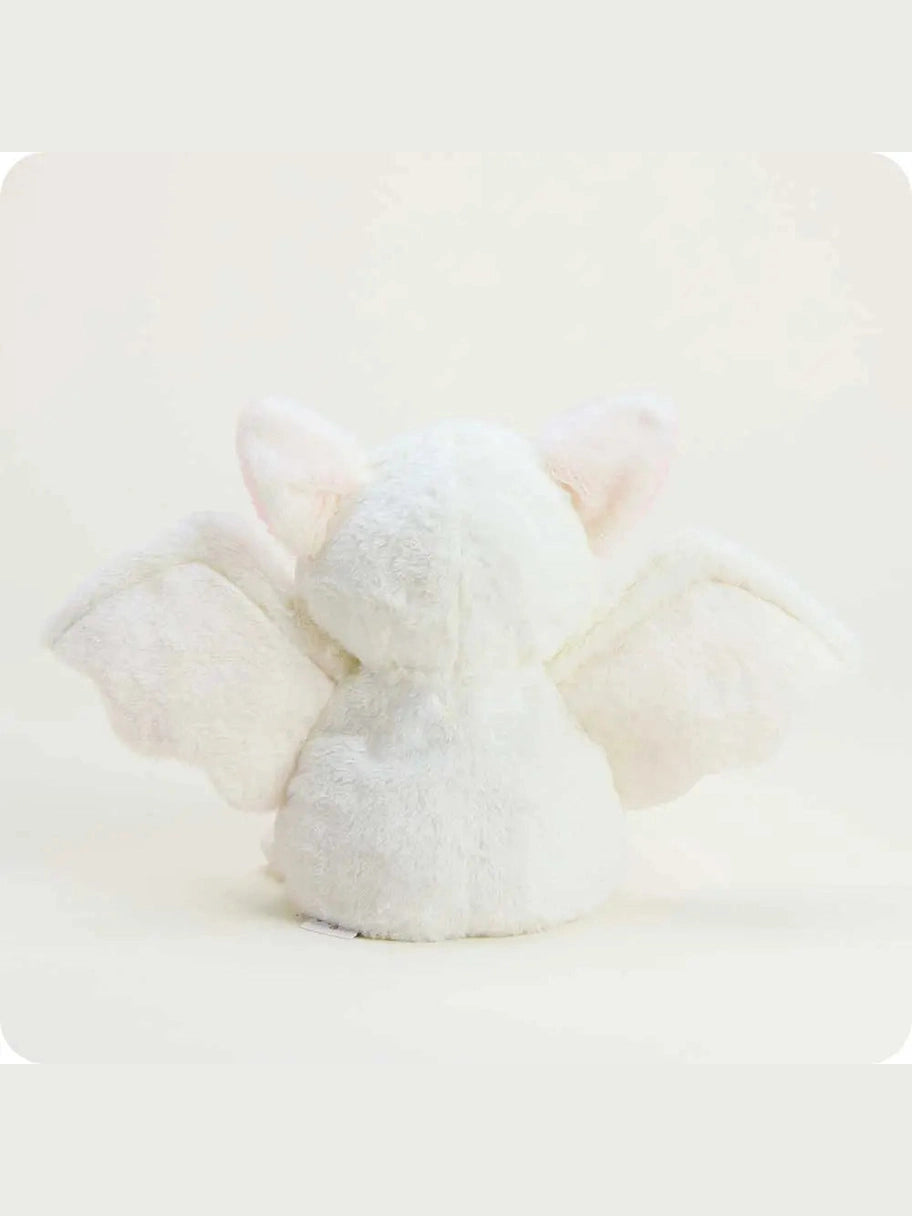 Warmies- White /Pink Bat 13" Heatable Stuffed Animals Cp-Bat-W