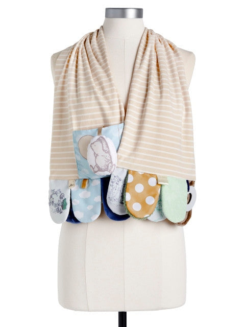 Scarf Mommy & Me Activity Scarf Tan/Blue 5004850073