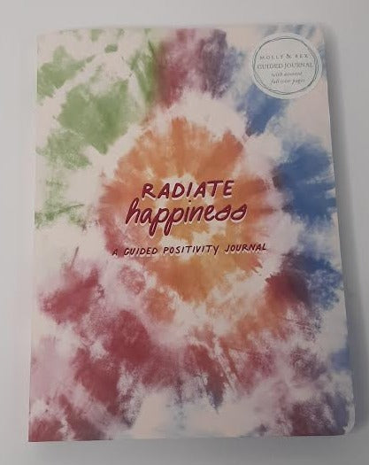 Journal - Radiate Happiness Guided Journal - Multicolor Tie Dye -37092 
