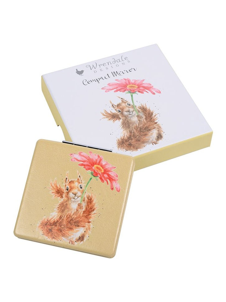 Compact Mirror - MR015 - Flowers after Rain Squirrel
