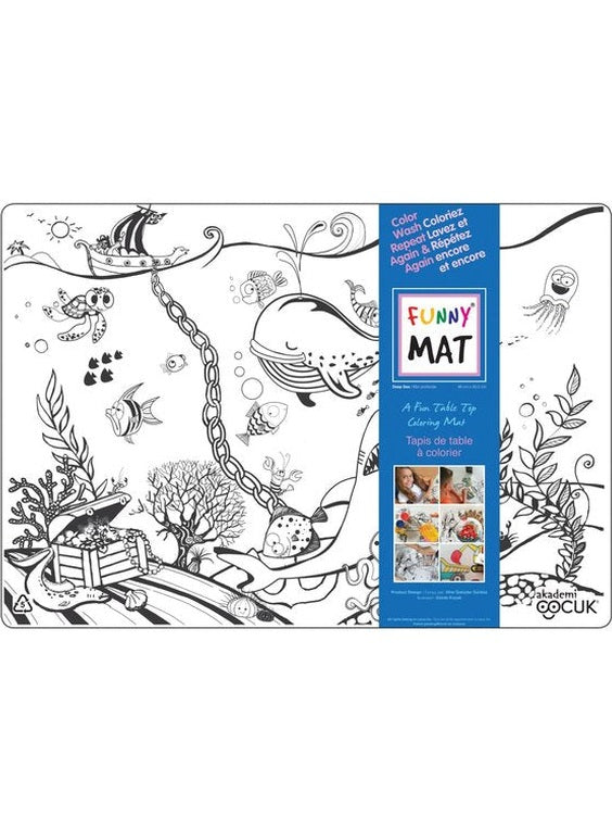 Coloring Mat Deep Sea Children M0304