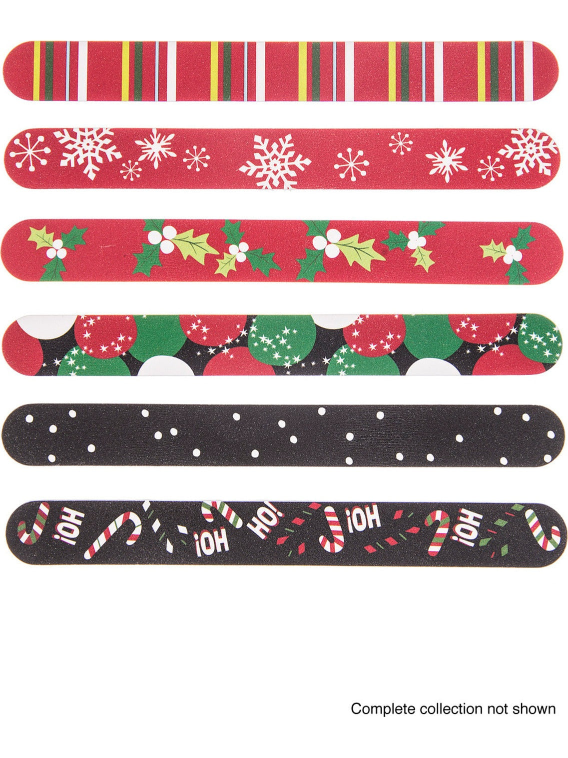 Finger Nail File 7" Christmas 6 Styles Ex20550