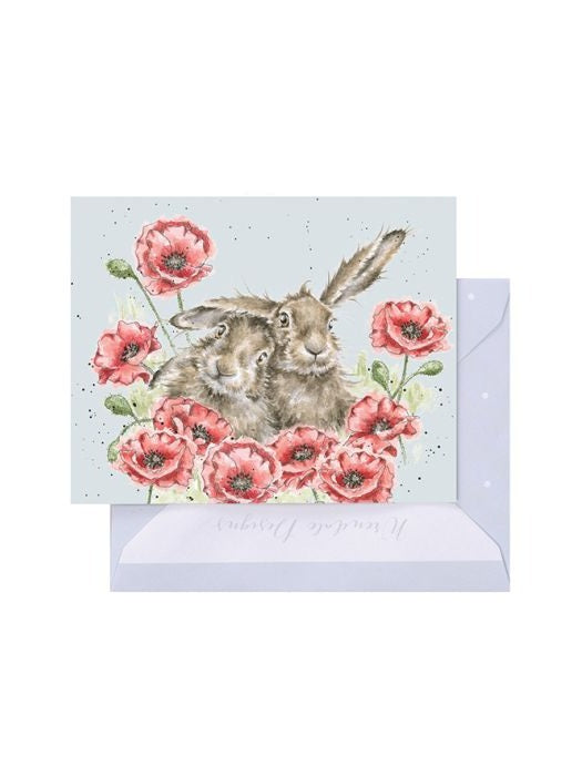 Gift Enclosure Card -GE112 - 'Love is in the Hare' Bunny
