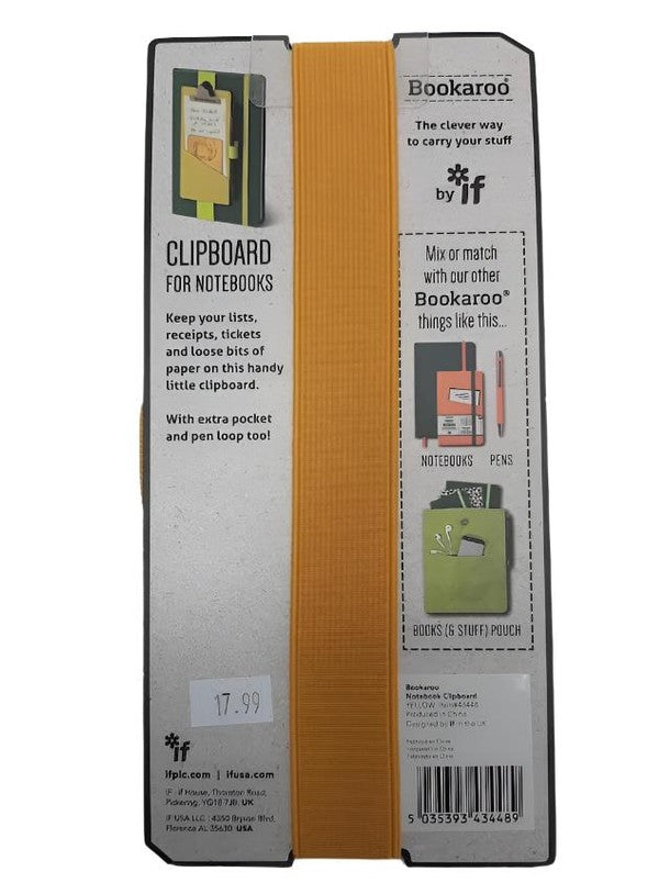 Clip Board For Notebooks 3x6" Yelow 43448